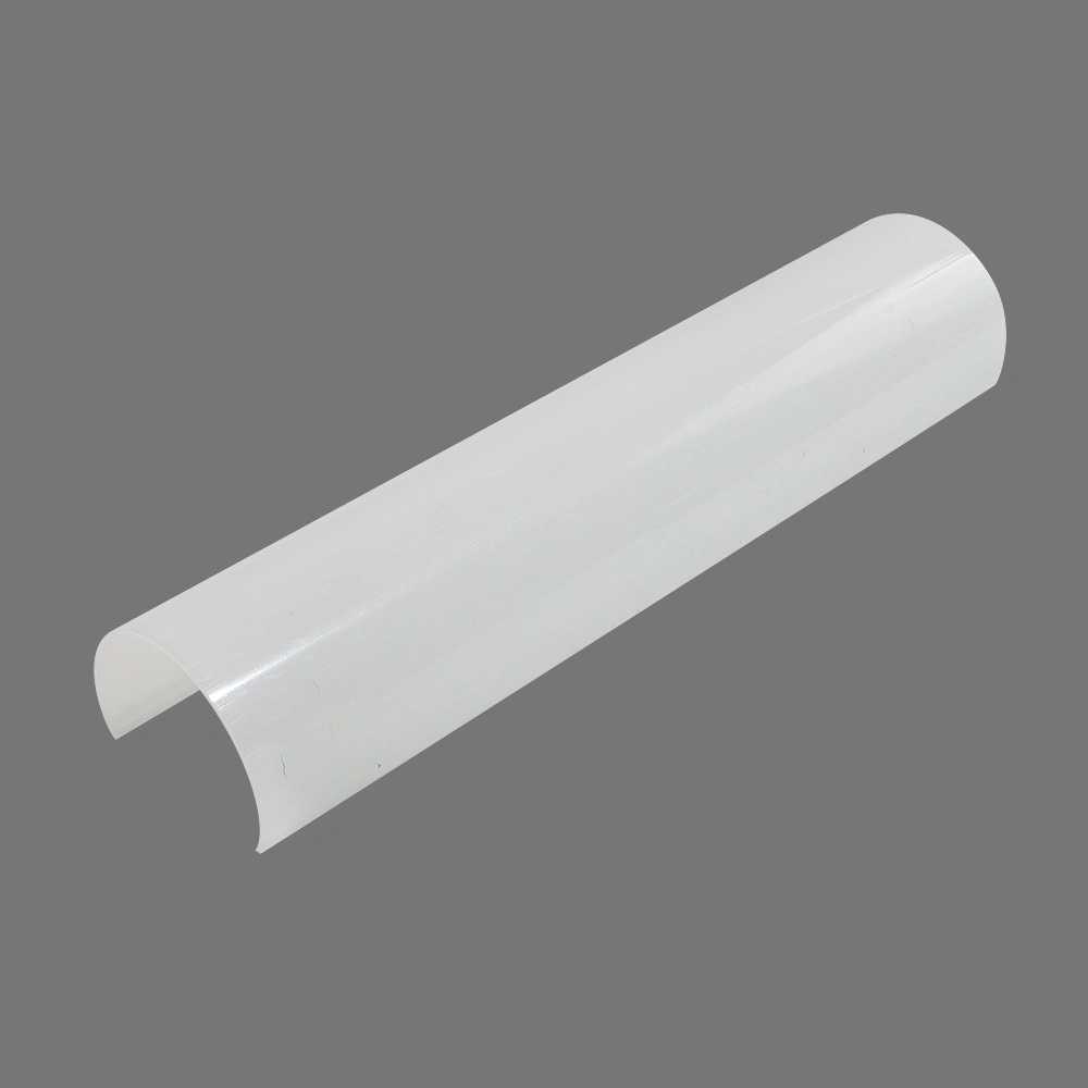 Half Round Shape LED Plastic Lamp Cover Extrusion Tube PC Light Diffuser Cover