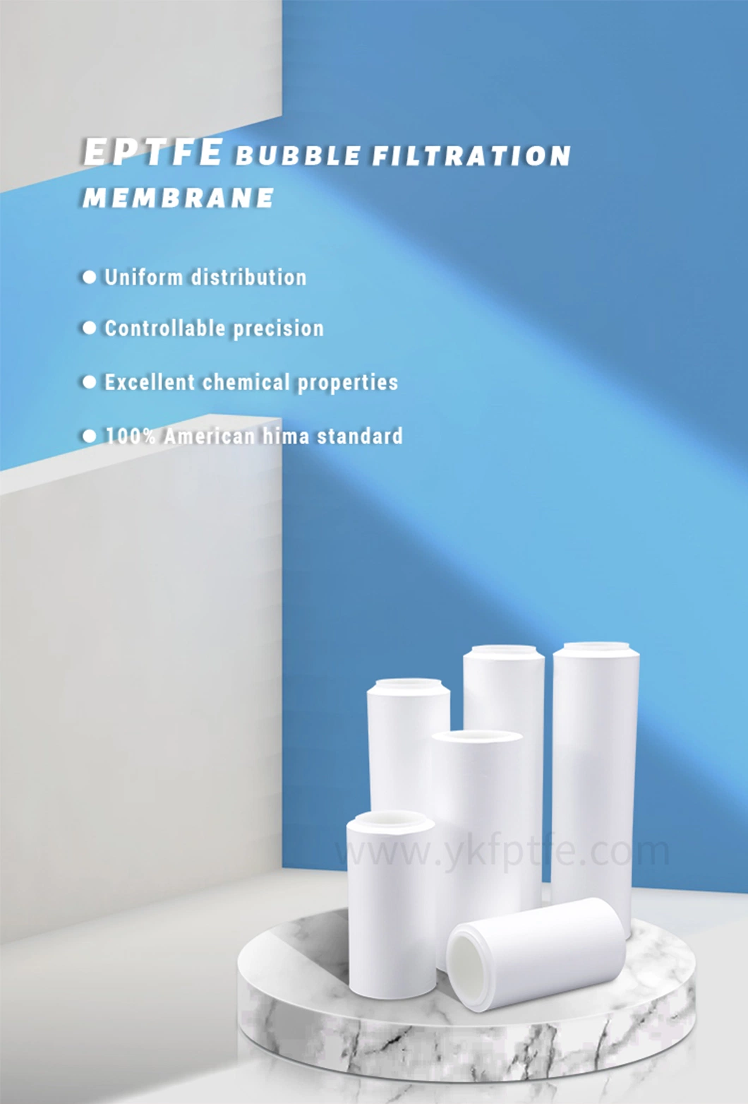Unm Customized Eptfe UF Hydrophilic Membrane PTFE Liquid Filtration Composite Material PTFE Membrane