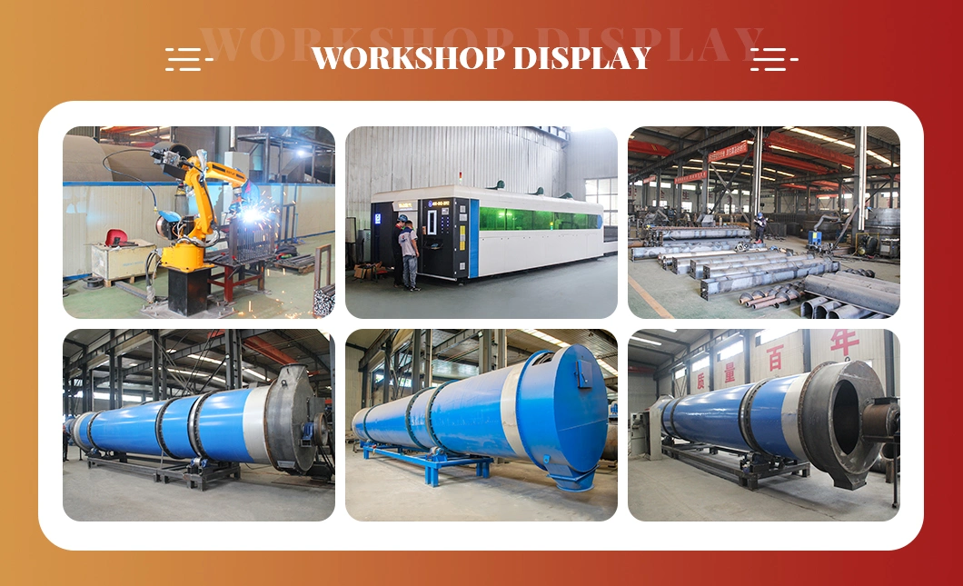 New Design Silica Sand, Clay, Fly Ash, Pozzolan Kaolin Sludge Industrial Rotary Drum Dryer Drying Machine