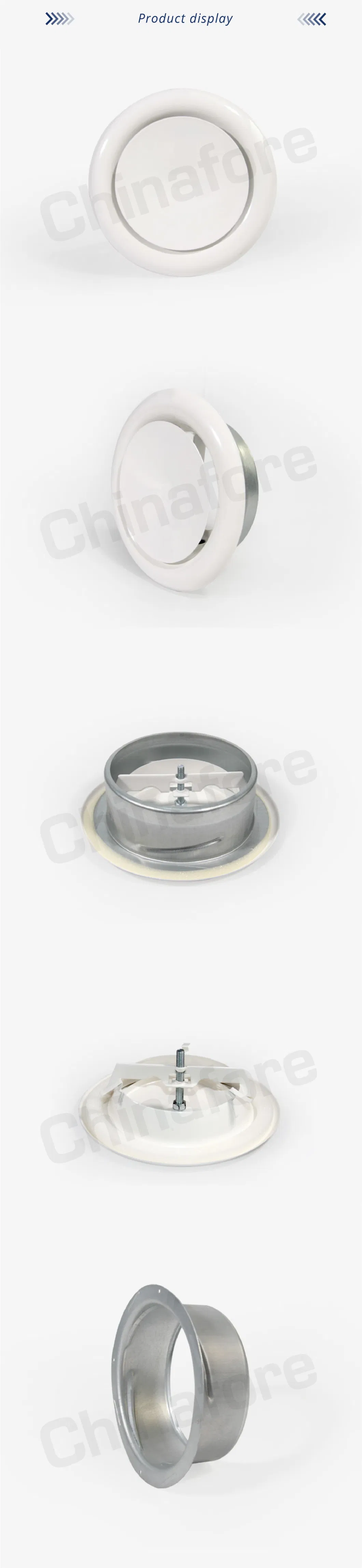 Air Disc Valve Ceiling Round Ventilation Metal Exhaust Air Diffuser