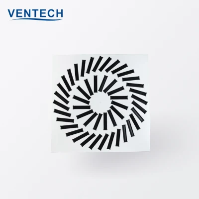 Construction HVAC Duct Square Face Swirl Air Diffuser