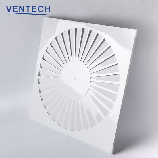 Construction HVAC Duct Square Face Swirl Air Diffuser