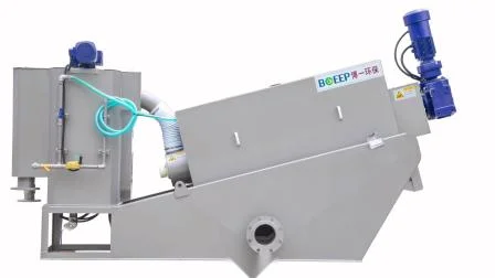 Wastewater Treatment Screw Filter Press Sludge Dewatering Machine System