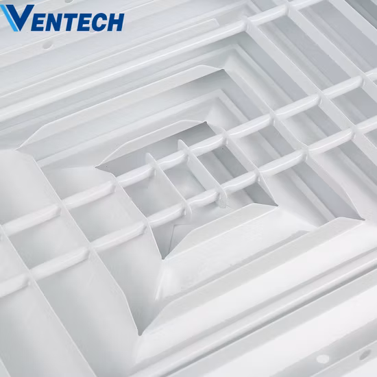 Customized Aluminum High Quality Square Diffuser 4 Way HVAC System Air Diffuser